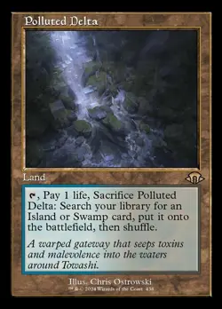 [1x] Polluted Delta - Foil - Retro Frame Near Mint, English Modern Horizons 3 MT - Image 1
