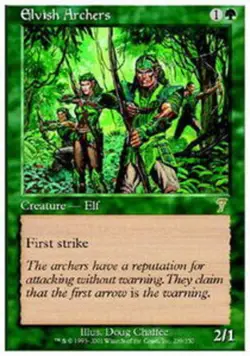 [1x] Elvish Archers - Foil Near Mint, English Seventh Edition MTG Magic - Image 1