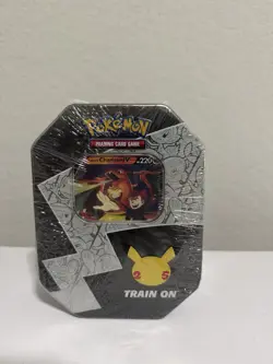 Pokemon Celebrations 25th Anniversary Charizard V Tin Box English - Image 1