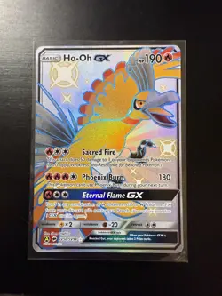 2019 Pokemon TCG Sun & Moon Hidden Fates #SV50 / SV94 Ho-Oh GX Shiny NM - Image 1