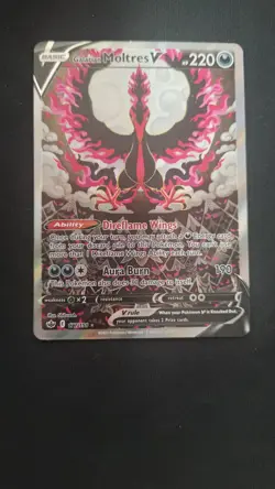 Pokemon TCG Galarian Moltres V Sword & Shield - Chilling Reign 177/198 Holo Full - Image 1