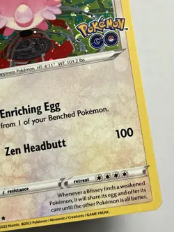 Blissey 052/078 (NM) •HOLOBLEED• Cosmos Sword & Shield: Pokemon Go Promo 2022 - Image 5