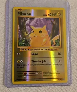 2016 Pikachu 35/108 XY Evolutions Pokemon Reverse Holo Near Mint - Image 1