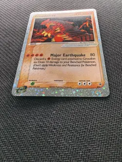 Pokemon Black Star Promo Holo Ultra Rare Groudon EX 002 2003 - Image 2