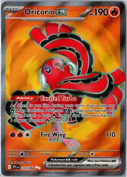 Oricorio ex Ultra Rare Holo 110/094 Phantasmal Flames Near Mint - Image 1