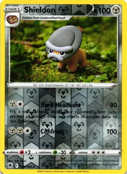Pokemon TCG - Shieldon 109/189 Reverse Holo Astral Radiance - NM - Image 1
