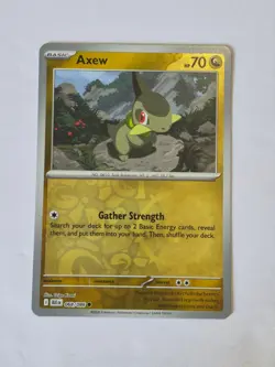 Axew 068/086 Common SV: Black Bolt Pokemon Reverse Holo Near Mint - Image 1