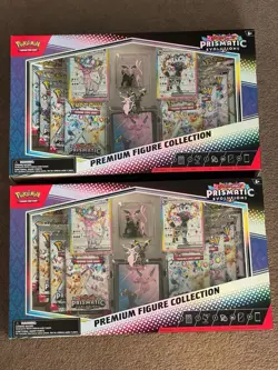 X2 Pokemon Prismatic Evolutions Premium Figure Collection | FAST SECURE POST - Image 1