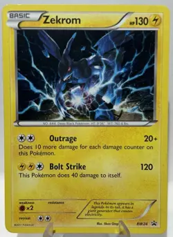 Pokemon TCG Zekrom Black & White Promo Holo BW24 130 HP English RARE 🔥 MP+ - Image 1