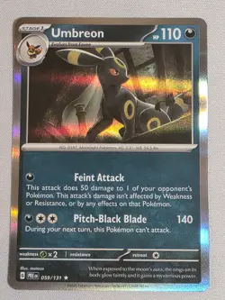 Umbreon 059/131 Sv: Prismatic Evolutions Pokemon Holo Rare - Image 1