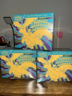 FACTORY SEALED 3x Pokemon Mega Evolution Ascended Heroes Elite Trainer Box - Image 1