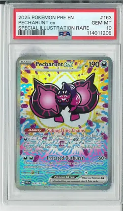 PSA 10 Pecharunt ex - 163/131 - Special Illustration Rare Graded Pokemon - Image 1