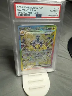 PSA 10 GEM MINT JAPANESE POKEMON 2024 Galvantula ex 128/102 Scarlet & Violet SV7 - Image 1