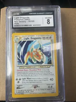 The Pokemon Company Light Dragonite 14/105 Neo Destiny Holo Rare Unlimited-LP/NM - Image 1