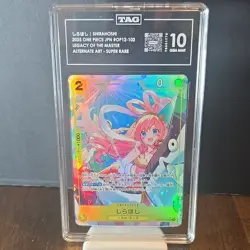 ONE PIECE JPN SHIRAHOSHI ALT ART OP-12-102 SUPER RARE TAG 10 GEM MINT - Image 2
