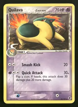 Quilava - 36/101 - Uncommon - EX Dragon Frontiers - Pokemon Card - LP - Image 1
