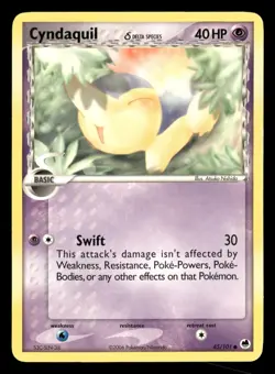 Cyndaquil - 45/101 - Common - EX Dragon Frontiers - Pokemon Card - HP - Image 1