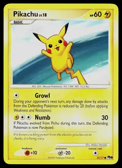Pokemon Card - Pikachu POP Series 9 15/17 Common - Image 1