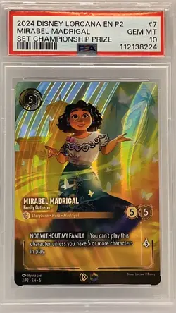 Mirabel Madrigal PSA 10 2024 Disney Lorcana Championship Prize Card - Image 1