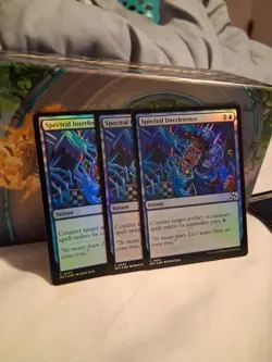 3x Spectral Interference - Foil MTG Aetherdrift NM Magic Foil - Image 2