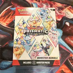 Pokemon TCG Prismatic Evolutions Booster Bundle - Sealed - 6 Booster Packs - Image 1