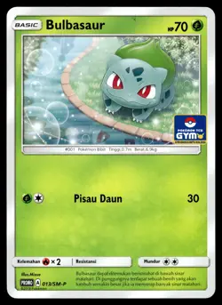 Bulbasaur - 013/SM-P - NM - Indonesian Gym - Promo - Pokemon - B1-58 - Image 1