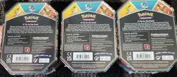 Pokemon Eeveelution Tin Set Of 3 Flareon Jolteon Vaporeon - Image 2