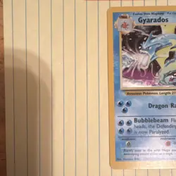 Pokemon Gyarados 6/102 Base Set Holo Rare 100 HP English 1999 Wizards - Image 3