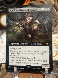 MTG | Rankle, Master of Pranks (Extended Art) [Throne of Eldraine] - Image 1