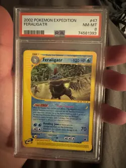 2002 POKEMON EXPEDITION #47 FERALIGATR PSA 8 - Image 1