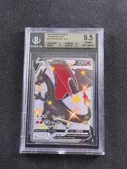 2020 Pokemon SWSH Champion’s Path Charizard V Shiny Secret Rare #079 BGS 9.5 - Image 1