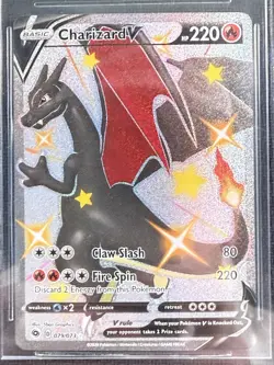 2020 Pokemon SWSH Champion’s Path Charizard V Shiny Secret Rare #079 BGS 9.5 - Image 3