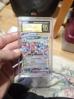CGC PRISTINE 10 Hydreigon ex 119/191 Surging Sparks English Pokemon - Image 1