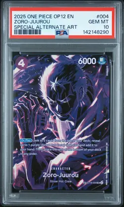 2025 ONE PIECE LEGACY OF THE MASTER SPECIAL ALT ART #004 ZORO-JUUROU PSA 10 - Image 1