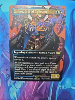 MTG Golbez Crystal Collector Borderless Card Magic the Gathering Final Fantasy - Image 1