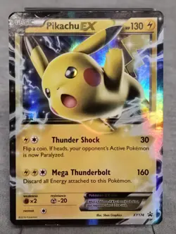 2016 Pikachu EX XY174 XY Black Star Promo Holo Ultra Rare Pokemon TCG Card - Image 1