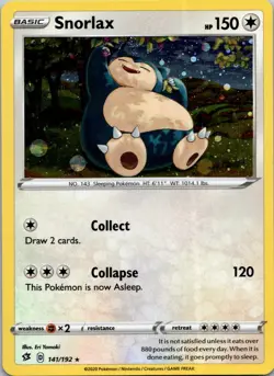 Snorlax Cosmos Holo 141/192 Miscellaneous Cards & Products Pokemon TCG Promo NM - Image 1