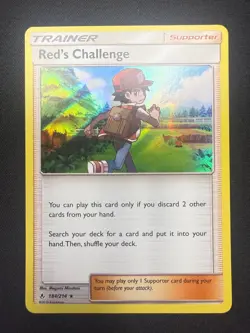 Red's Challenge - 184/214 | Unbroken Bonds | Holo Rare | Pokemon Card | NM - Image 1