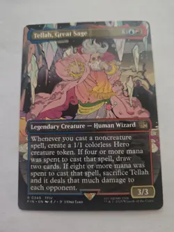 Mtg. Tellah, Great Sage. Borderless. Final Fantasy. - Image 1