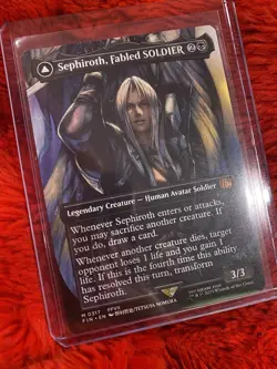 FF VII SALE Sephiroth, Fabled SOLDIER (Borderless) Final Fantasy X MTG - NM - Image 2