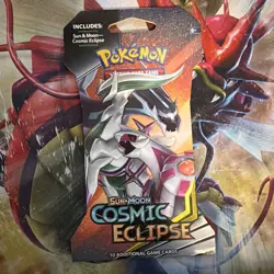 Pokemon TCG Sun & Moon Cosmic Eclipse Sleeved Booster Pack Sealed Blister 2019 820650805905 - Image 1