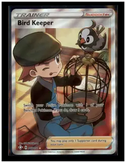 Pokemon Card TCG Trainer - Bird Keeper Shining Fates 066/072 - Holo Ultra Rare - Image 1