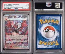 Pokemon Charizard EX 2024 Full Art Sir Paldean Fates PSA 9 - Image 3