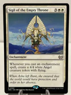 Sigil of the Empty Throne 103 R Commander: Duskmourn: House of Horror NM MTG - Image 1