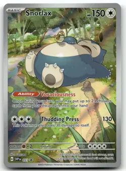 Snorlax 051 Scarlet & Violet Promo Pokemon Card TCG - Image 1