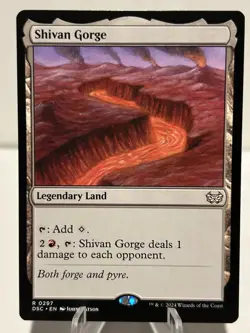 Shivan Gorge 297 R Commander: Duskmourn: House of Horror NM MTG - Image 1