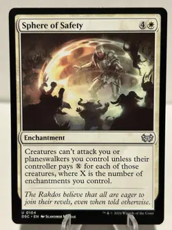 Sphere of Safety 104 U Commander: Duskmourn: House of Horror NM MTG - Image 1
