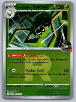 TEAM ROCKET'S SPIDOPS (TEAM ROCKET) 019/217 REVERSE HOLO ASCENDED HEROES NM/M - Image 1