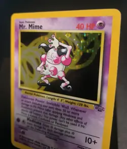 Pokemon TCG Mr. Mime Holo Rare Jungle 6/64 Wizards 1999 English Unlimited 40HP - Image 4