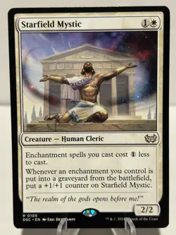 Starfield Mystic 105 R Commander: Duskmourn: House of Horror NM MTG - Image 1